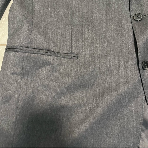 Ermenegildo Zegna Mens Gray 100% Wool Blazer/Sport Coat- Size 46 L (Read) - Picture 4 of 15